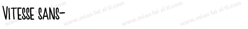Vitesse sans字体转换